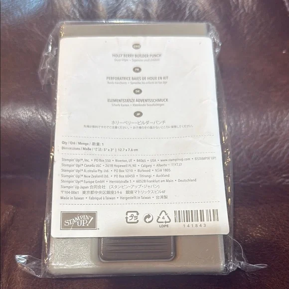 Stampin' Up! Holly Berry Builder Punch in Gray - Picture 2 of 2